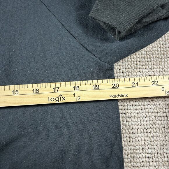 Vintage Screen Classic Blank Crewneck Mens Large Black Essentials USA 90s - Picture 6 of 9